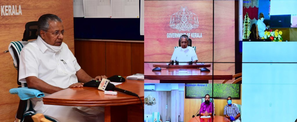 കെയർ ഹോം പദ്ധതിയുടെ രണ്ടാംഘട്ടമായ ഭവന സമുച്ചയങ്ങളുടെ  നിർമാണോദ്ഘാടനം ബഹു. മുഖ്യമന്ത്രി നിർവഹിക്കുന്നു 